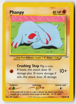 Pokemon Phanpy - 76/105 - Common Neo Destiny Unlimited MP - Image 1
