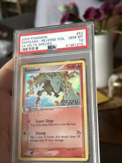 Pokemon Rapidash EX Delta Species Reverse Holo #52 PSA 10 Gem Mint - Image 5