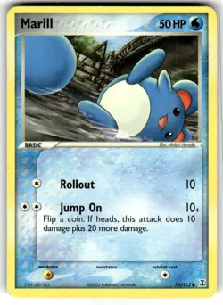 Marill 76/113 2005 EX Delta Species Pokemon Card Non Holo Common - Image 1