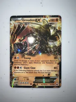 Pokemon TCG Groudon-EX Dark Explorers Holo Card 54/108 EX Rare *LP* - Image 5