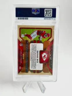 2023 Panini Gold Standard Rashee Rice Rookie Patch Auto 184/199 PSA 8 Auto 9 - Image 2
