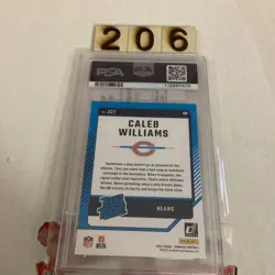 2024 Panini Donruss Caleb Williams #327 Rated Rookie PSA 9 - Image 2