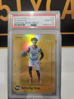 2019-20 Ja Morant PSA 10 GOLD Prizm Rookie RC Hoops Premium Stock Arriving Now - Image 2