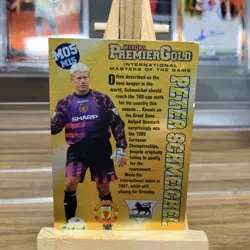 RARE 1996 MERLIN PREMIER GOLD- SCHMEICHEL - MAN UTD - MASTERS FOIL CHASE CARD - Image 2