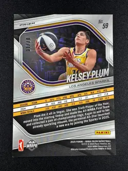 2025 Panini Prizm WNBA Kelsey Plum Gold Ice Prizm /10 Sparks #59 - Image 2