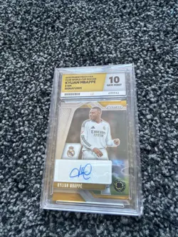 2025 Ace Graded 10 Gem Mint Panini Prizm FIFA Club World Cup Kylian Mbappe Auto - Image 1
