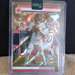 Panini 2025 Photogenic Football Gameday Debut Cam Ward Titans RC Gold /99 - Image 1