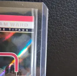 Panini 2025 Photogenic Football Gameday Debut Cam Ward Titans RC Gold /99 - Image 4