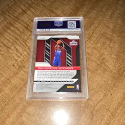 2018-19 Prizm Shai Gilgeous-Alexander #184 RC PSA 10 Clippers Card has damage. - Image 3
