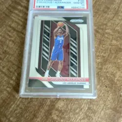 2018-19 Prizm Shai Gilgeous-Alexander #184 RC PSA 10 Clippers Card has damage. - Image 4