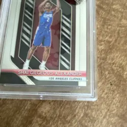 2018-19 Prizm Shai Gilgeous-Alexander #184 RC PSA 10 Clippers Card has damage. - Image 5