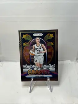 Panini 2025 Prizm WNBA Groovy Caitlin Clark #10 Indiana Fever Basketball Card - Image 1
