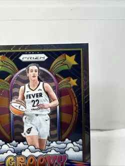 Panini 2025 Prizm WNBA Groovy Caitlin Clark #10 Indiana Fever Basketball Card - Image 3