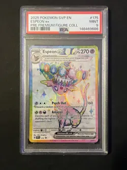 Pokemon TCG Espeon ex SVP175 Scarlet & Violet Promo Holo English 2025 PSA 9 - Image 1