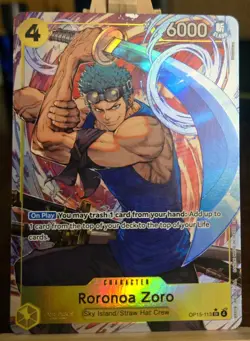 Roronoa Zoro Alternative Art #OP15-113 Adventure on Kami's Island Alt - Image 1