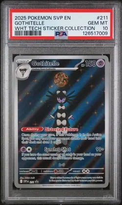 2025 POKEMON GOTHITELLE #211 PSA 10 ENGLISH BLACK STAR PROMO - Image 1