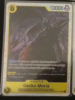 🔥 Gecko Moria Foil OP14-104 The Azure Sea's Seven One Piece 3x cards 🔥 - Image 2