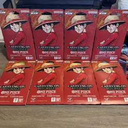 x8 One Piece TCG Carrying On His Will Sleeved Packs OP-13 ENGLISH - Image 1