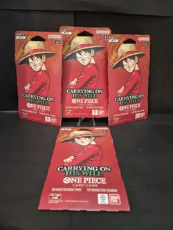 One Piece Carrying on His Will Sleeved Booster (Lot of 4) Sealed - Image 2