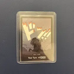 Bandai One Piece Don!! Card Your Turn +1000 Portgas D. Ace Promo Foil AA - Image 1