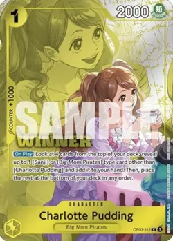 One Piece Charlotte Pudding (Winner Pack 2024 Oct.-Dec.) - OP03-112 - R - Foil, - Image 1