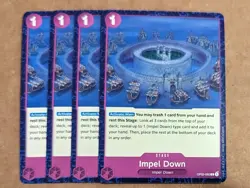 One Piece TCG: Impel Down OP02-92 C x4 Playset NM Paramount War English - Image 1