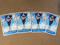 One Piece TCG: Miss Doublefinger OP01-80 C x4 Playset NM Romance Dawn English - Image 1