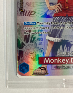 Monkey D. Luffy P-055 One Piece College Basketball US Voyage Promo Card SEALED - Image 5