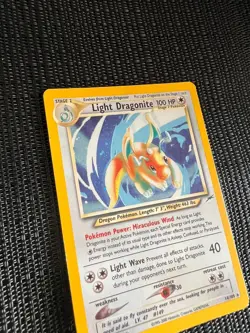 Pokemon TCG Light Dragonite Neo Destiny Holo Card 14/105 Unlimited Holo Rare - Image 2