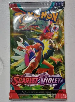 Pokemon TCG Scarlet and Violet Base Set Booster Pack Factory Sealed - Image 1