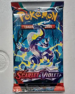 Pokemon TCG Scarlet and Violet Base Set Booster Pack Factory Sealed - Image 1