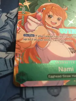 Nami P-102 Winner Stamped Promo One Piece TCG Bandai Card Game - Image 3