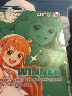 Nami P-102 Winner Stamped Promo One Piece TCG Bandai Card Game - Image 5