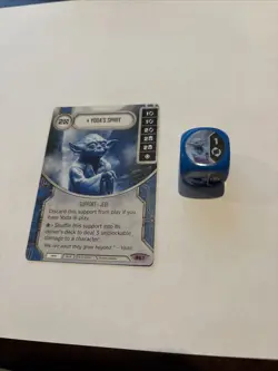 Yoda’s Spirit Star Wars Destiny Legendary Card And Die - Image 1