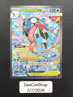 MEGA GRENINJA EX 2026 Pokemon Chaos Rising Special Illustration Rare #116 - NM/M - Image 1