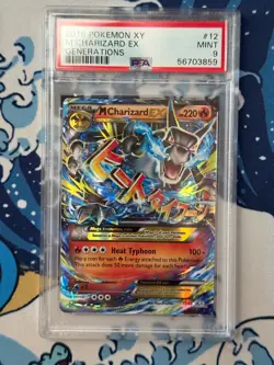 2016 Pokemon XY Generations 12 M Mega Charizard EX Psa 9 MINT - Image 1
