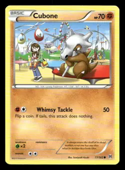 Cubone 77/162 BREAKthrough NM/M Pokemon - Image 1