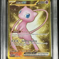 2023 Pokemon MEW EN-151 Mew EX 205/165 Gold Hyper Rare Graded AGS 9.5 - Image 2