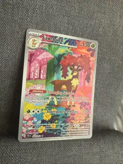 Pokemon TCG | Sawsbuck 166/162 | Temporal Forces | Illustration Rare Holo | NM - Image 3