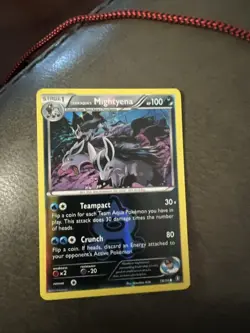 2015 Pokemon TCG XY Double Crisis -Team Aqua's Mightyena- Reverse Holo C 18/34 - Image 1