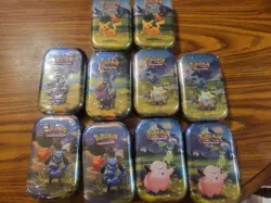 Pokemon Pokemon TCG Mega Evolution Ascended Heroes 10 Sealed Mini Tins Art - Image 2