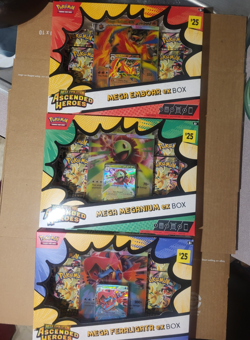 3 Pokemon Mega Evolution Ascended Heroes Mega Meganium Ex Box Factory Sealed - Image 1