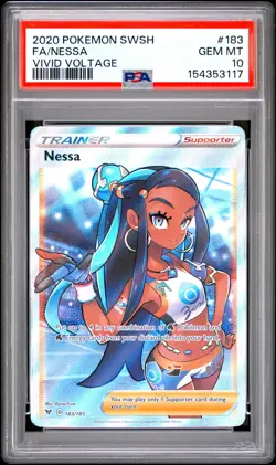 Pokemon Vivid Voltage Nessa 183 PSA 10 - Image 1