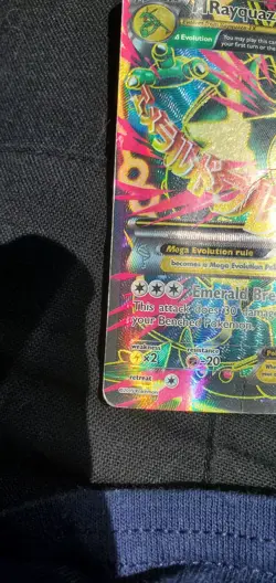 Pokemon TCG M Rayquaza EX 105/108 Roaring Skies Full Art Holo Ultra Rare English - Image 3