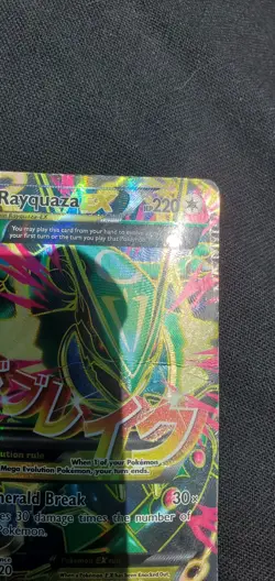 Pokemon TCG M Rayquaza EX 105/108 Roaring Skies Full Art Holo Ultra Rare English - Image 4