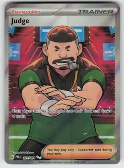 Judge 228/091 Ultra Rare Paldean Fates Pokemon Holo Near Mint - Image 1