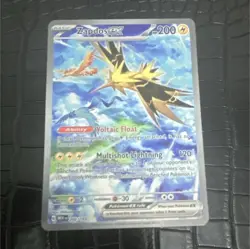 Pokemon TCG Zapdos ex 202/165 Scarlet & Violet 151 Ultra Rare Holo - Image 1