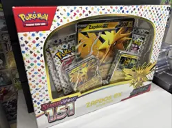 Pokemon TCG Scarlet & Violet 151 Zapdos ex Collection Box New Sealed 4 Packs + - Image 2