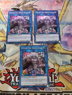 Yugioh - Gouki The Great Ogre DUPO-EN073 NM 1st ed Ultra Rare x3 - Image 1