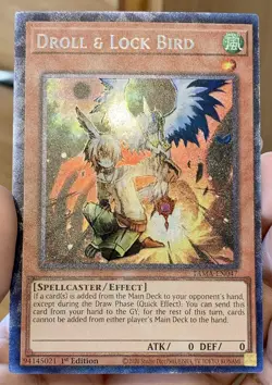 Yugioh Droll Lock Bird TAMA-EN047 Collectors Rare (CR) 1st Ed NM w/Tracking - Image 2